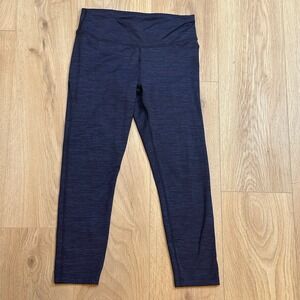 Outdoor Voices Active Leggings Womens Size Medium Blue Black Heather Crop Size M